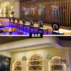 3D Fireworks Glass Dome Pendant Light