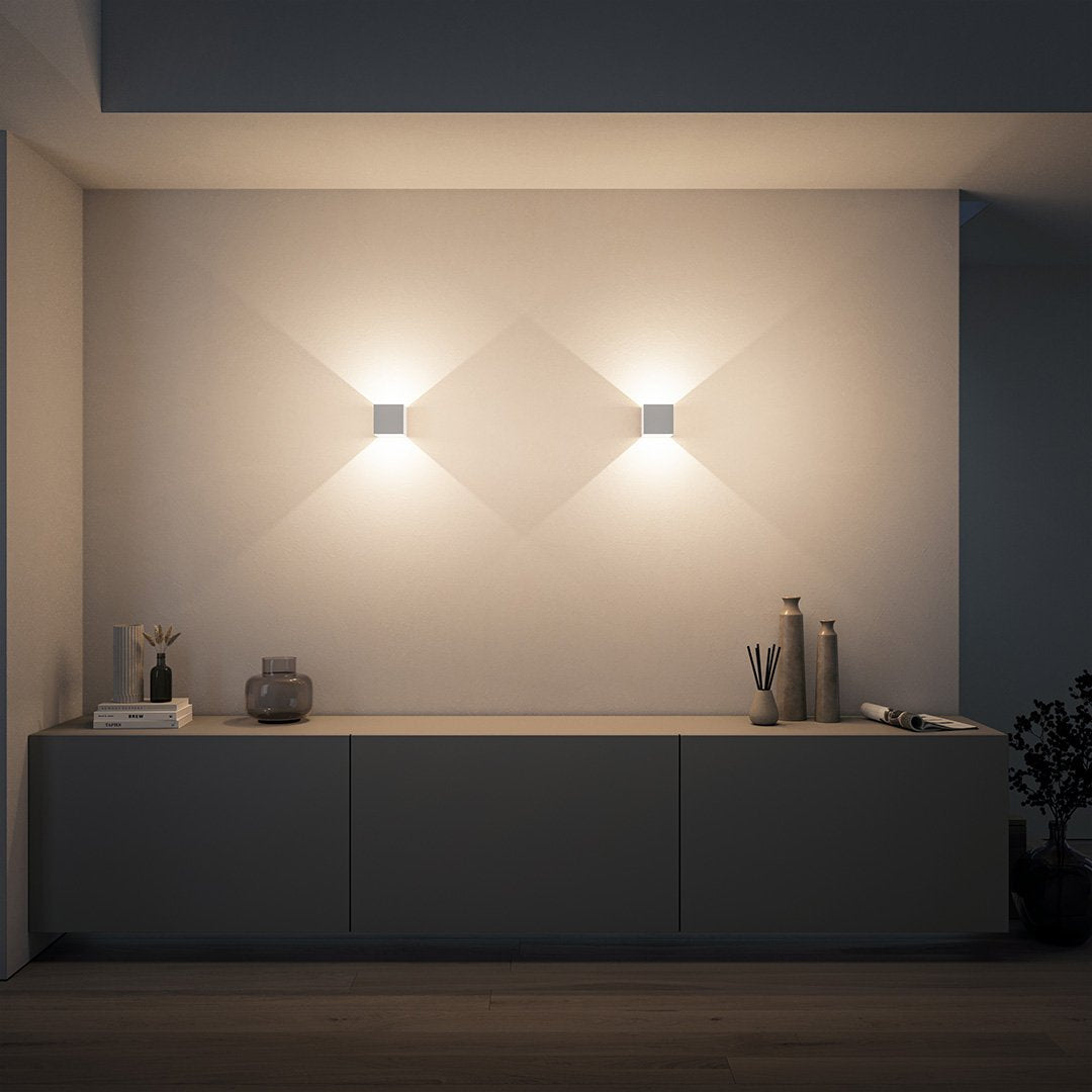 Xena Rechargeable LED Wall Light – Dimmable Black Aluminium Sconce