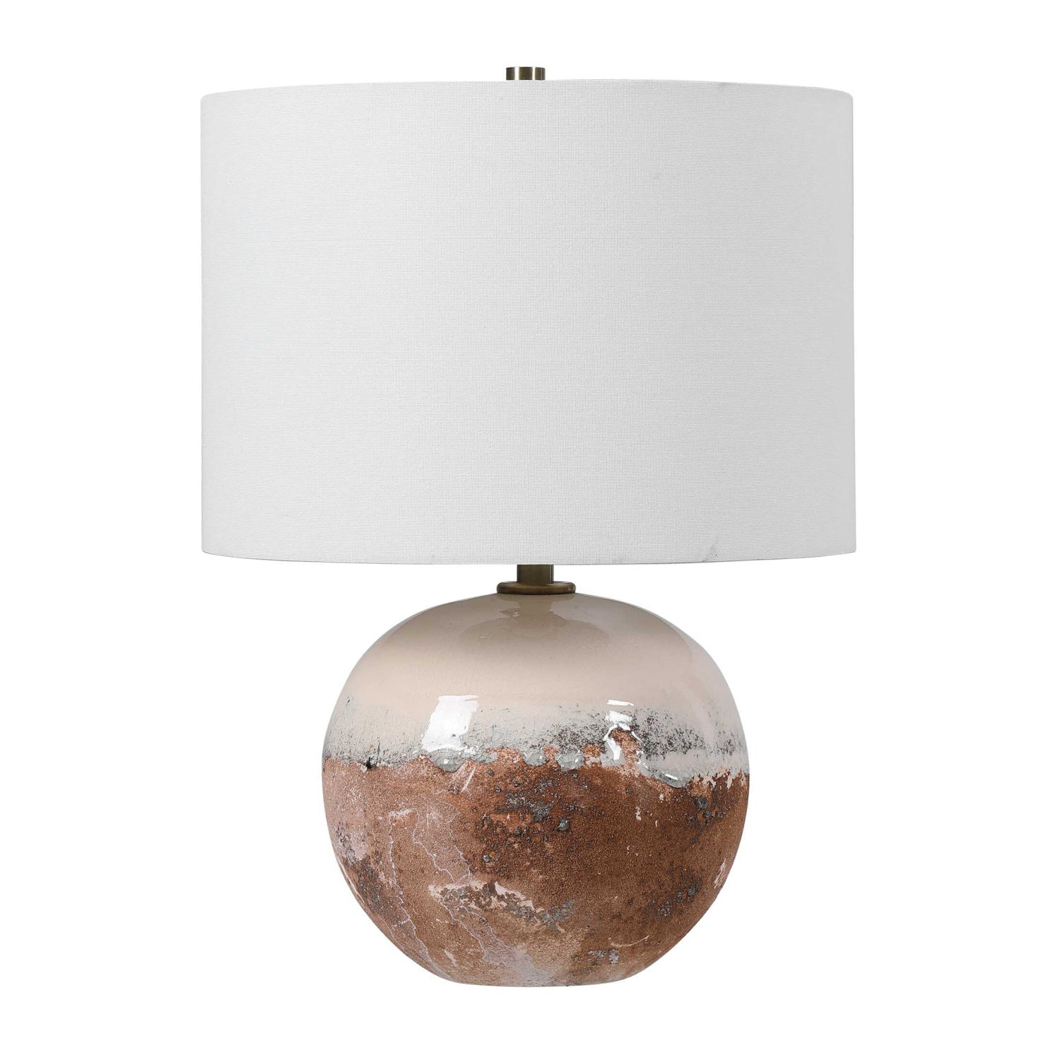 Earth-Toned Ceramic Accent Lamp