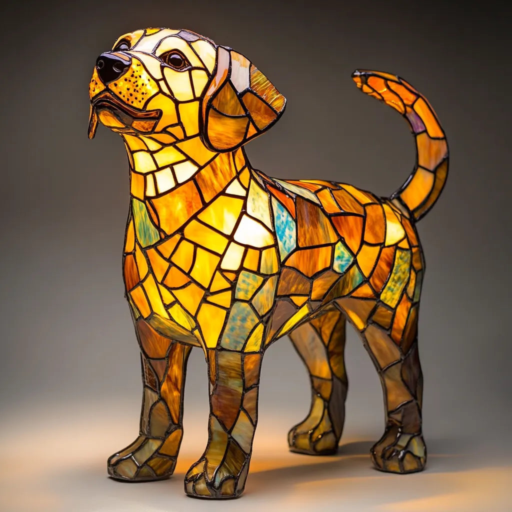 Handmade Dog Lamp