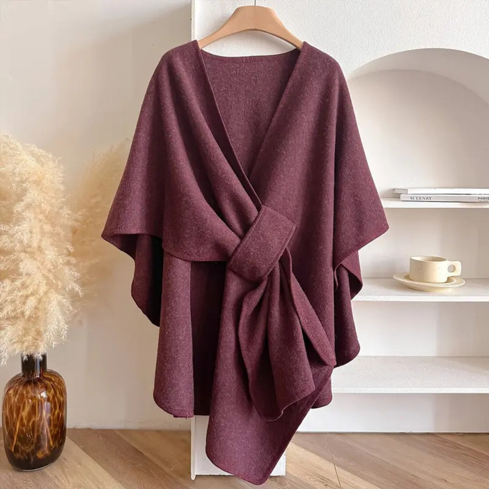Women's Windproof Shawl Coat