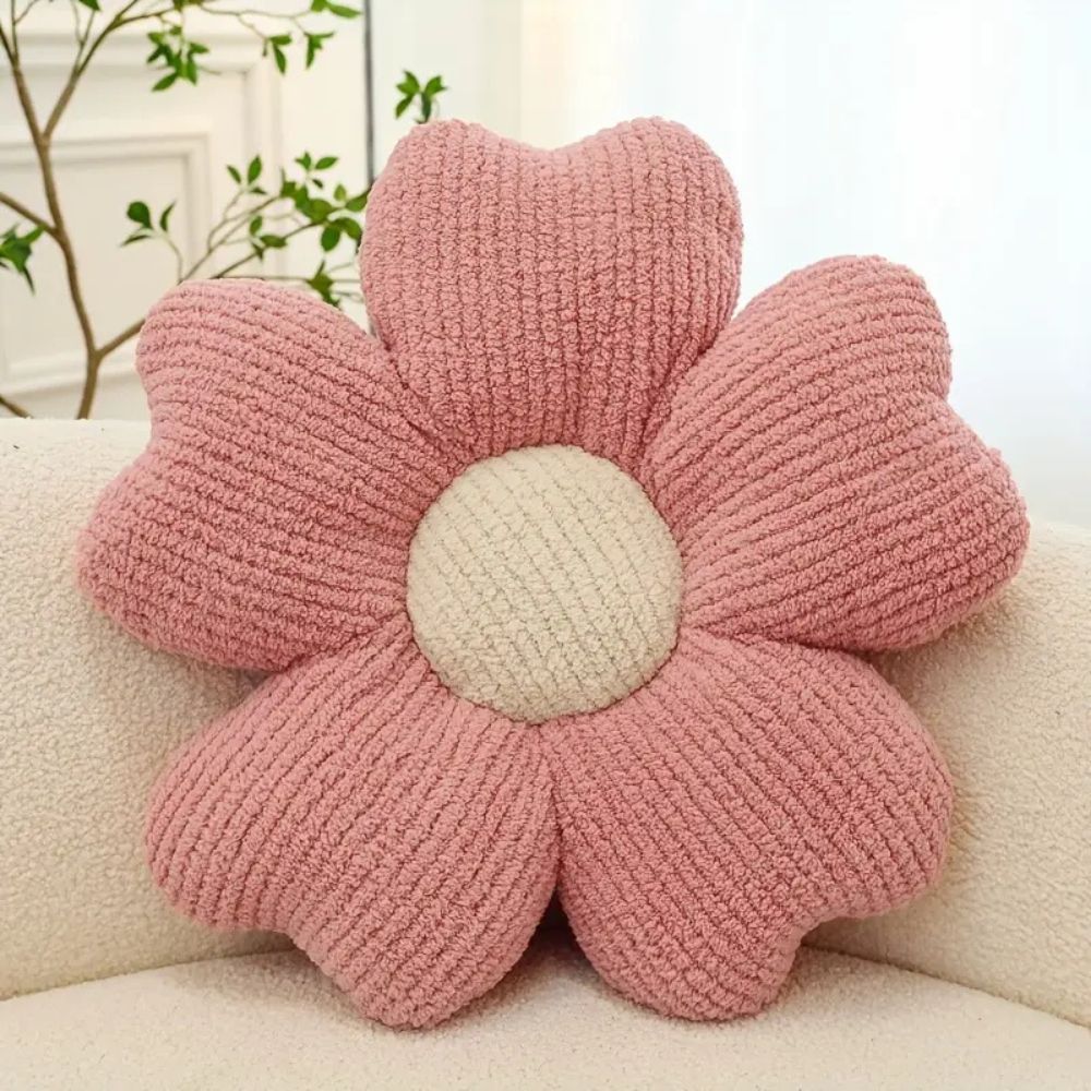 Flower-Shaped Decorative Cushion