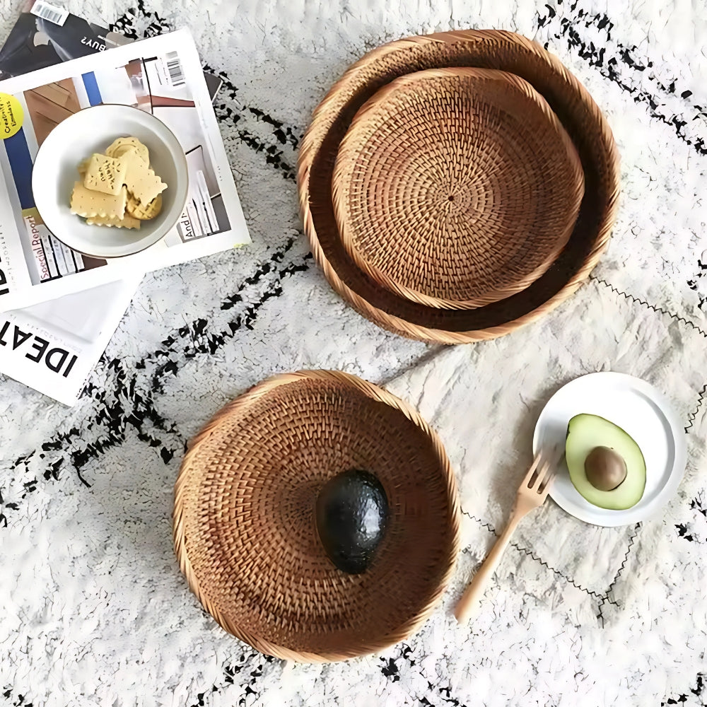 Handwoven Rattan Basket