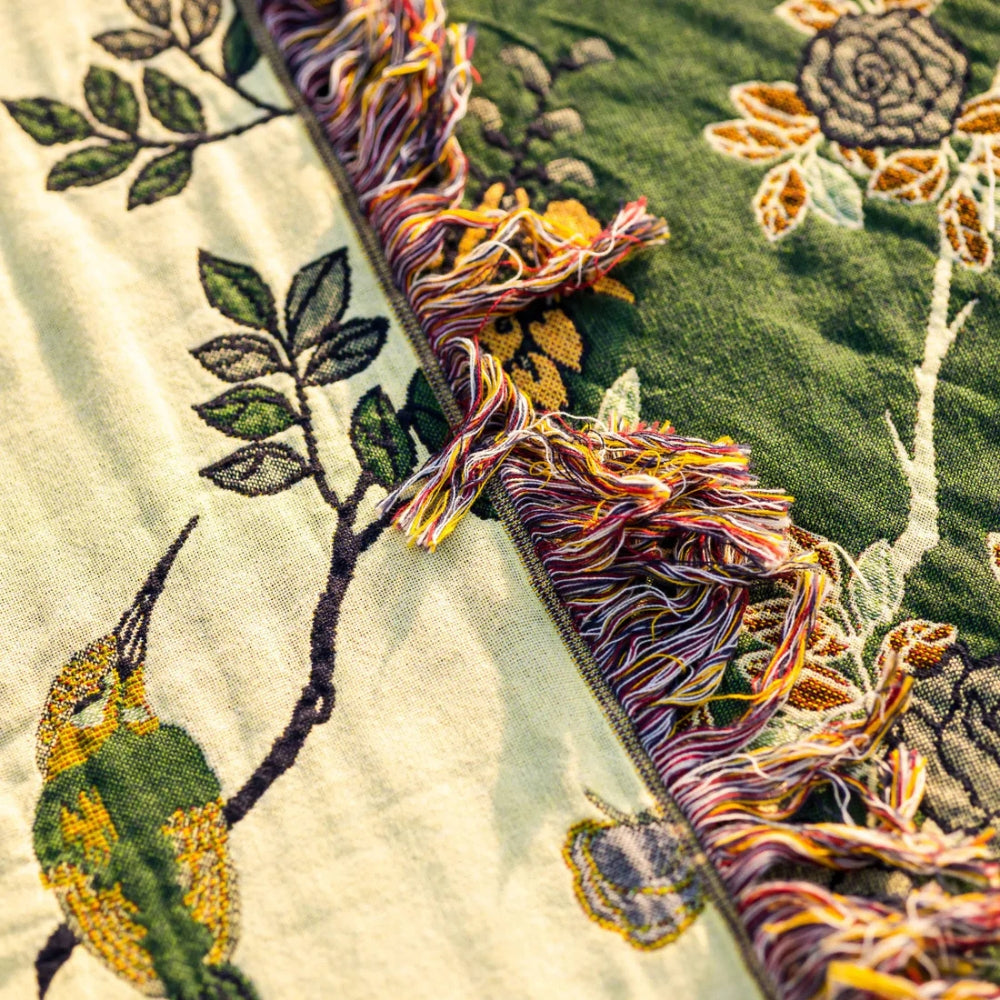 Ornate Decorative Cotton Blanket