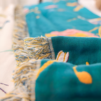 Whimsical Bird Cotton Blanket