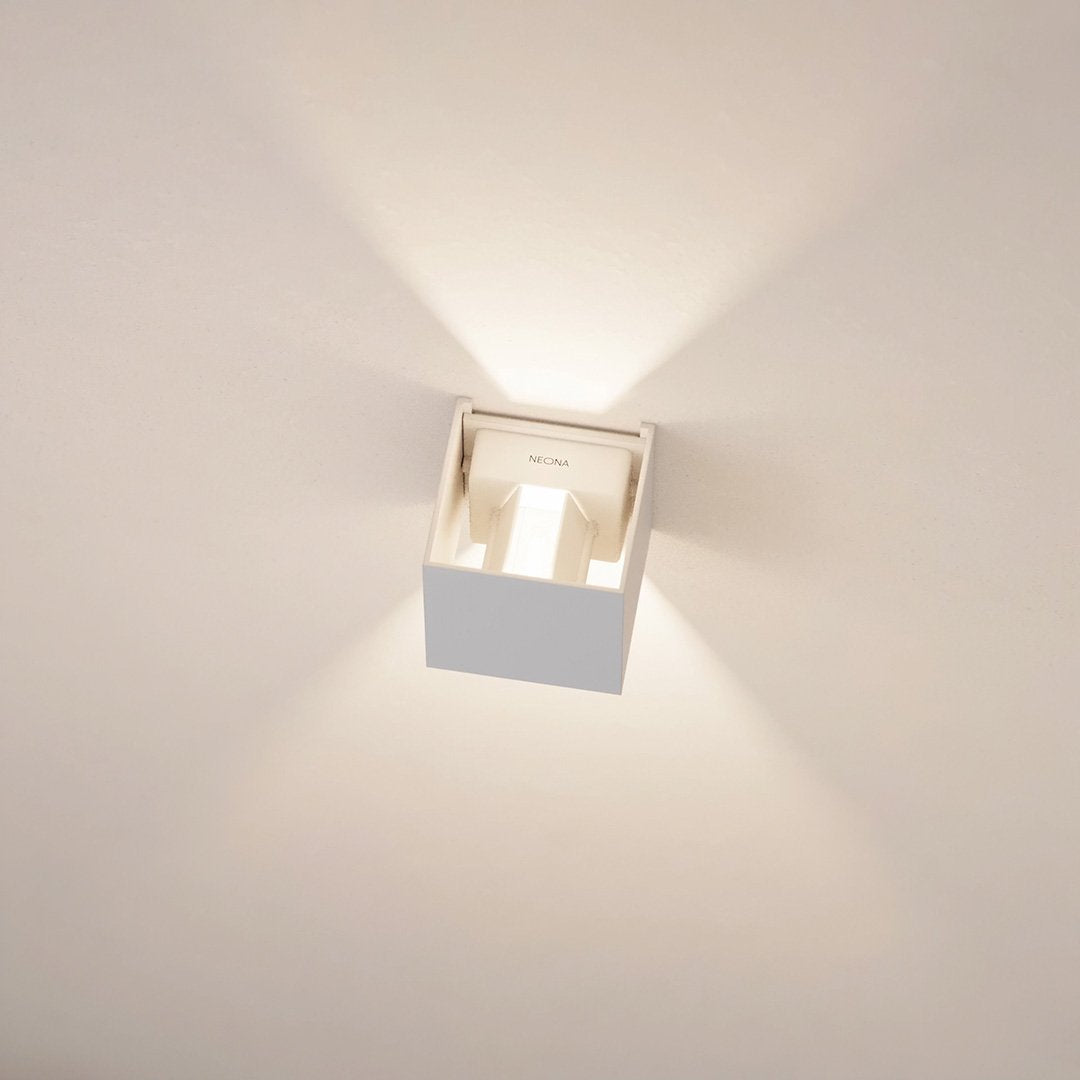 Xena Rechargeable LED Wall Light – Dimmable Black Aluminium Sconce
