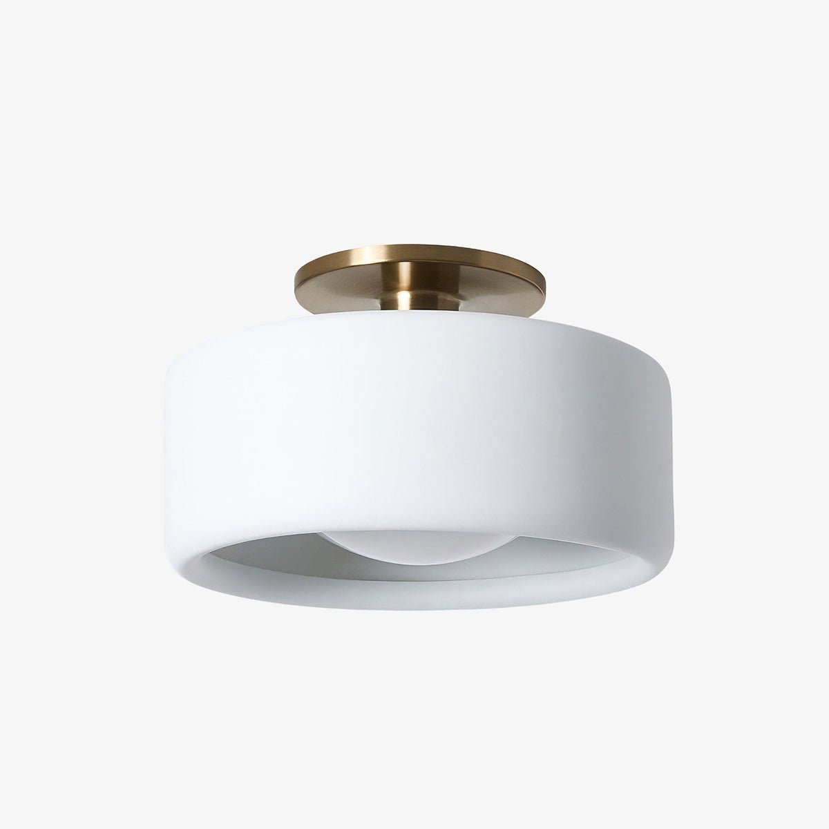 Modern Porcelain Semi-Flush Ceiling Light