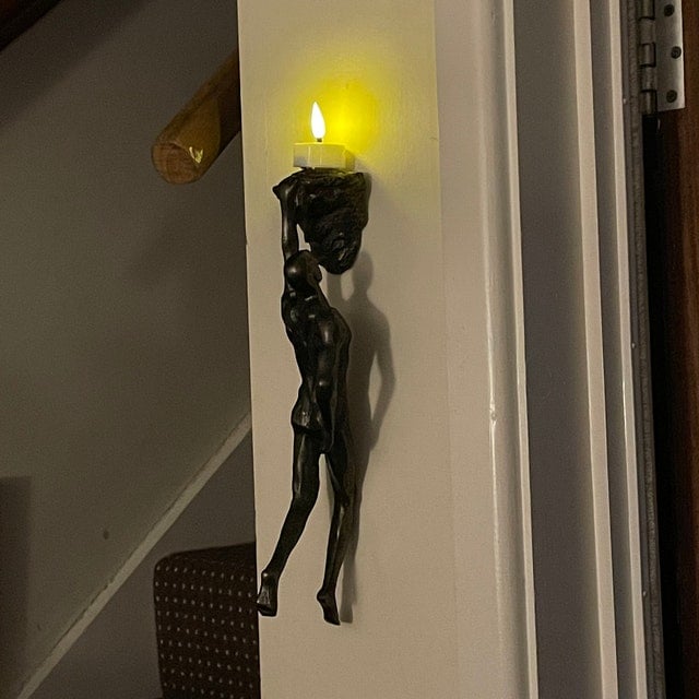Climbing Figure Wall Sculpture