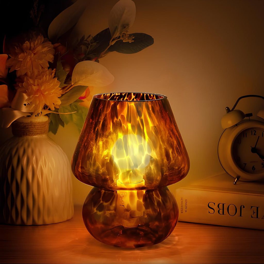 Vintage Glass Table Lamp