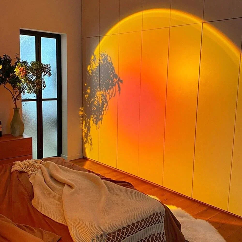 AuroraGlow Sunset Projector Lamp