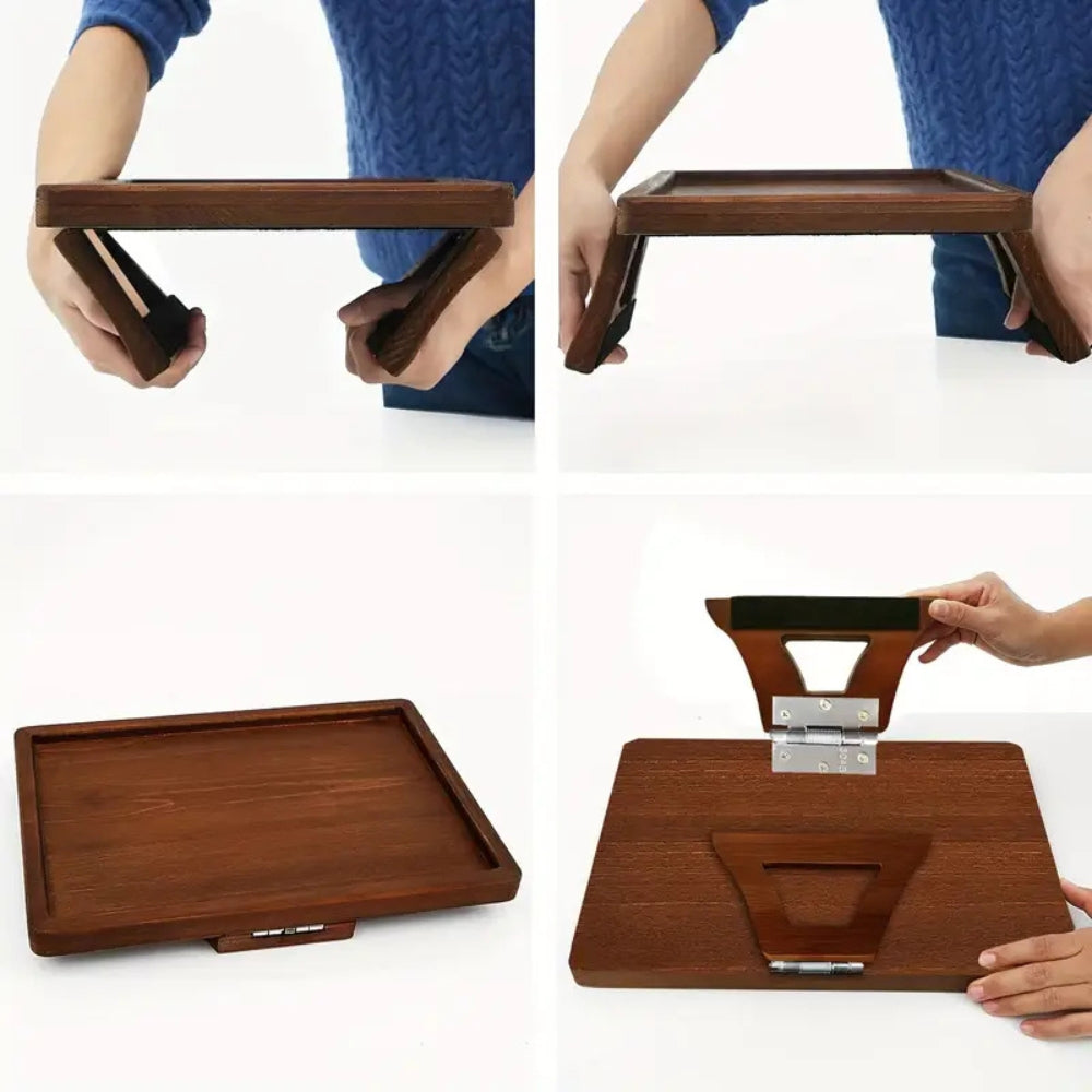 Adjustable Bamboo Sofa Tray