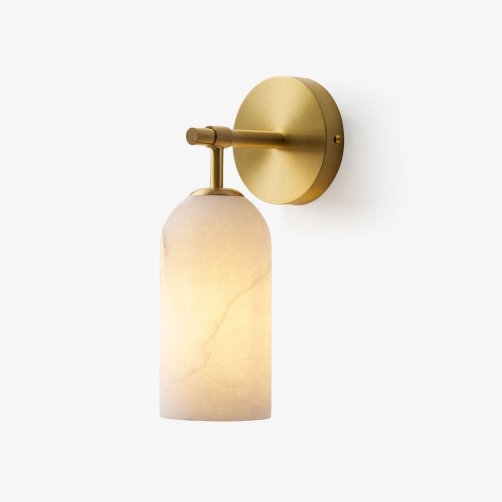 Alabaster Pillar Wall Sconce