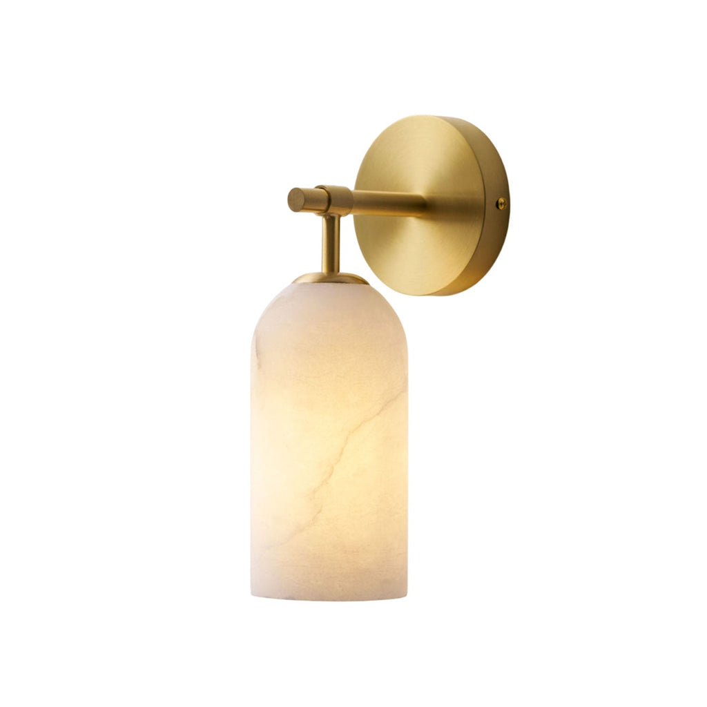 Alabaster Pillar Wall Sconce