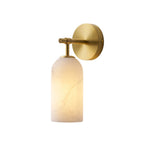 Alabaster Pillar Wall Sconce