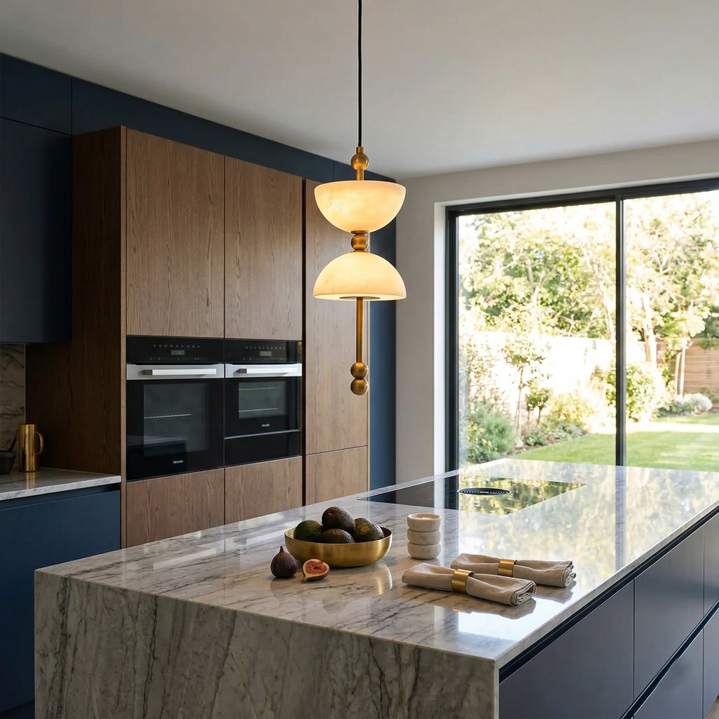 Lyra Alabaster Pendant Light