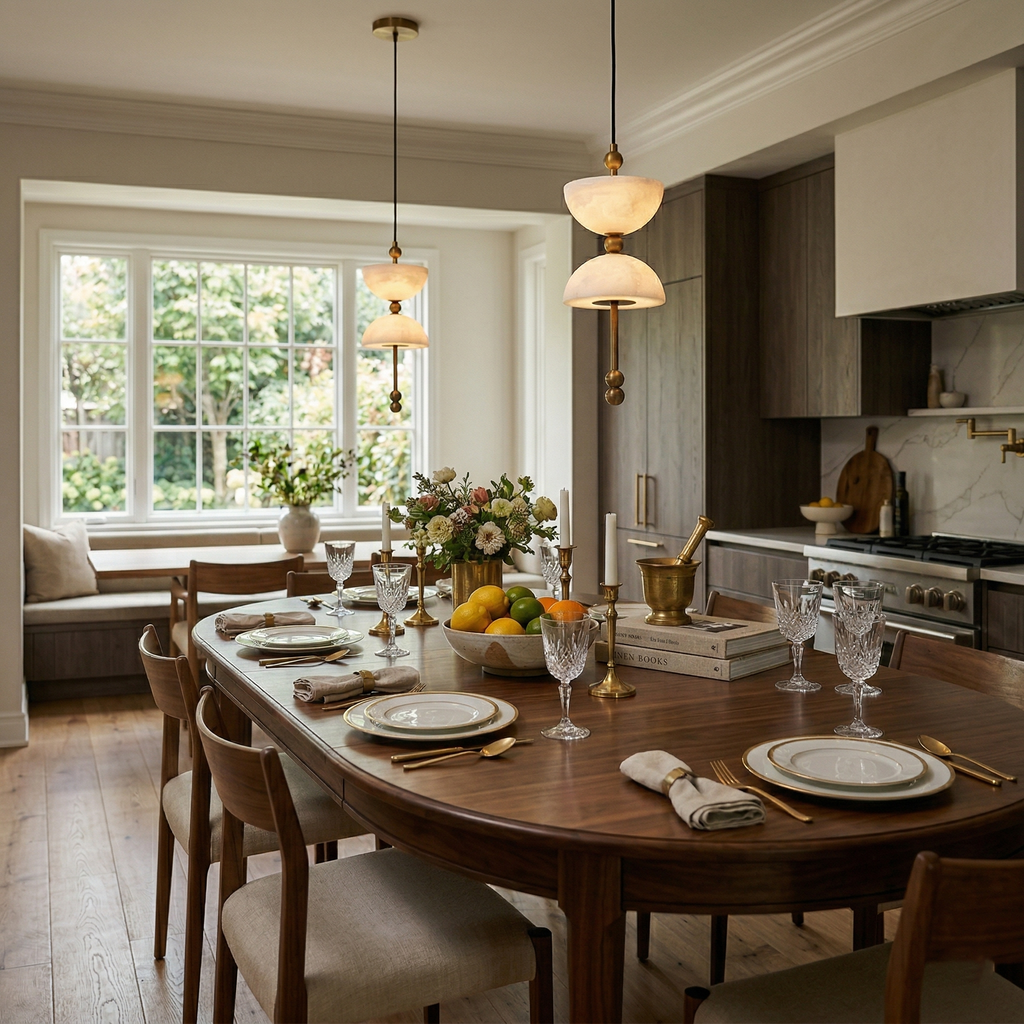 Lyra Alabaster Pendant Light