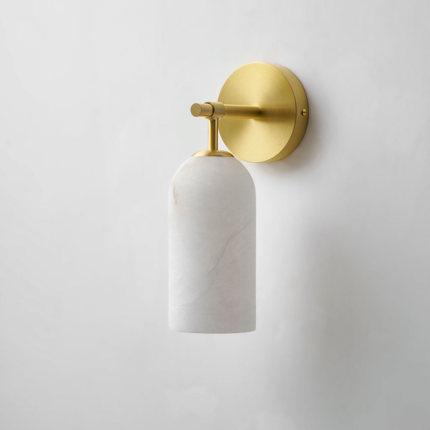 Alabaster Pillar Wall Sconce