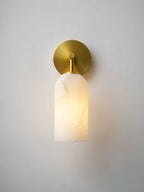 Alabaster Pillar Wall Sconce