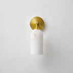 Alabaster Pillar Wall Sconce
