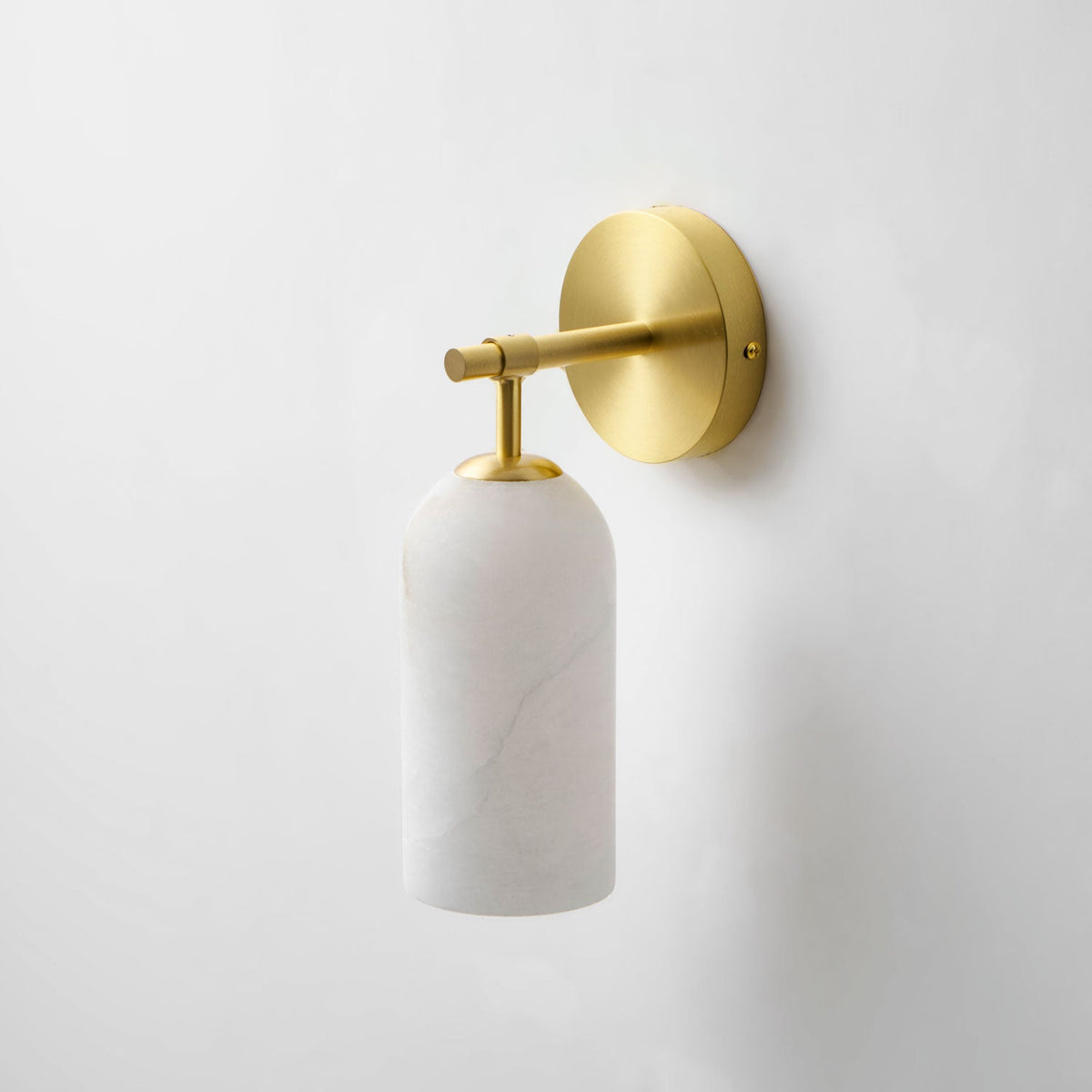 Alabaster Pillar Wall Sconce
