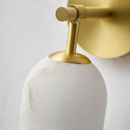 Alabaster Pillar Wall Sconce