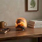 Snowflake Alabaster Table Lamp
