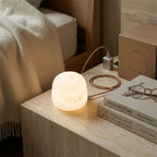 Snowflake Alabaster Table Lamp