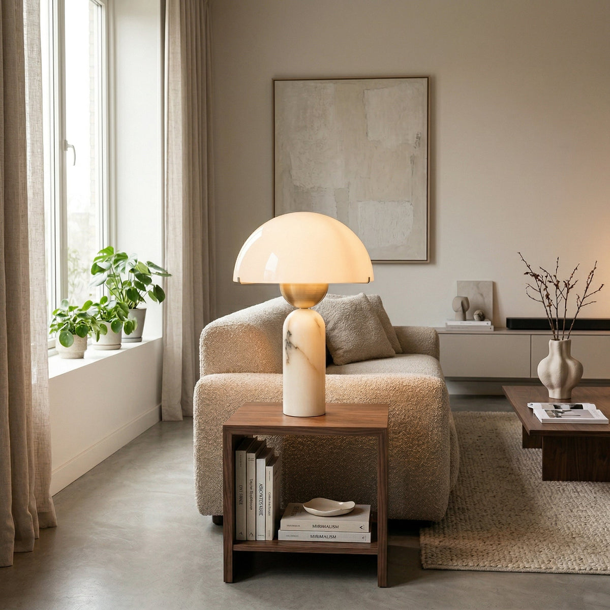 Peono Natural Stone Table Lamp
