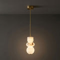 Alabaster Totem Pendant Light
