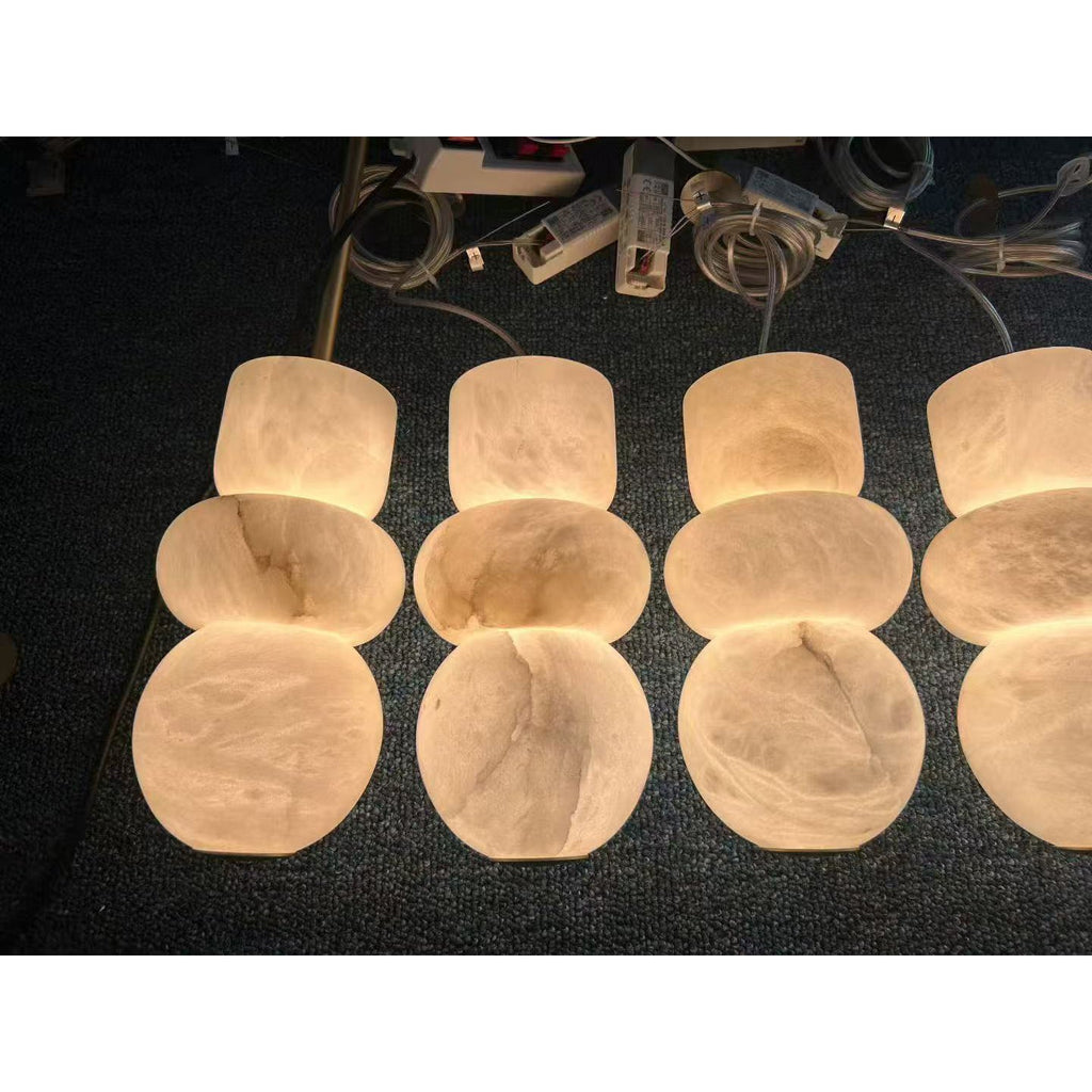 Alabaster Totem Pendant Light