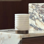 Snowflake Alabaster Table Lamp