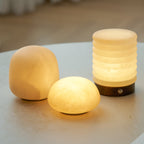 Snowflake Alabaster Table Lamp
