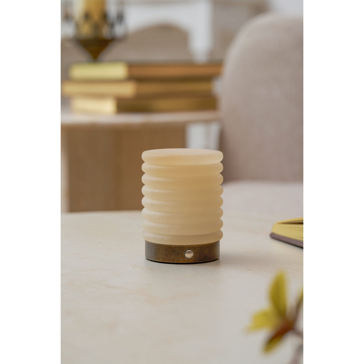 Snowflake Alabaster Table Lamp