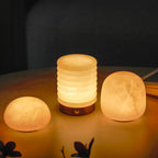 Snowflake Alabaster Table Lamp