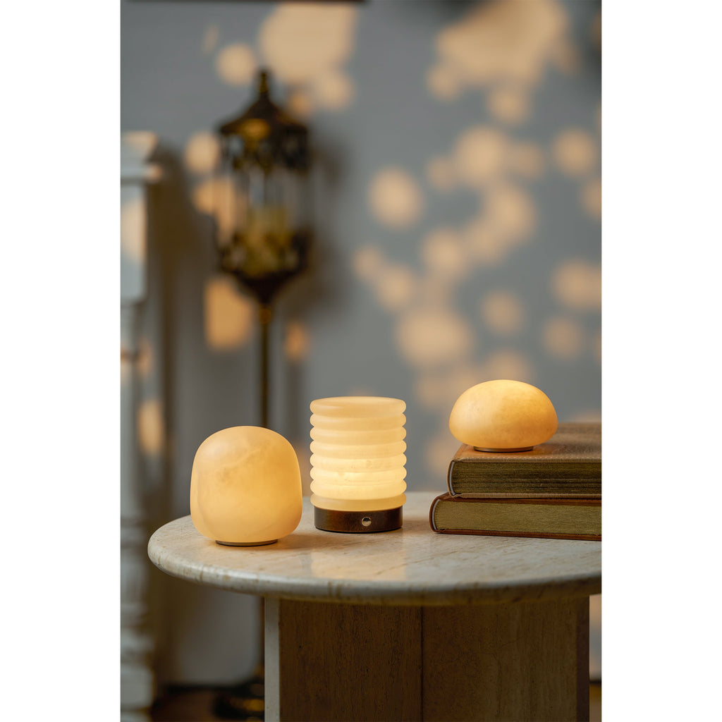 Snowflake Alabaster Table Lamp