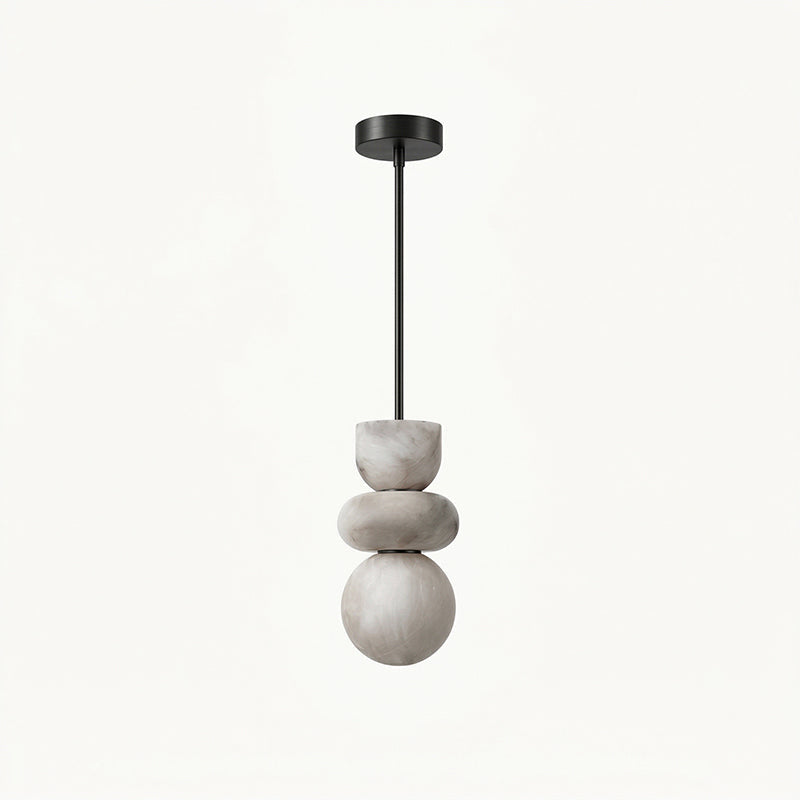 Alabaster Totem Pendant Light