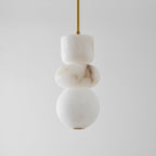 Alabaster Totem Pendant Light