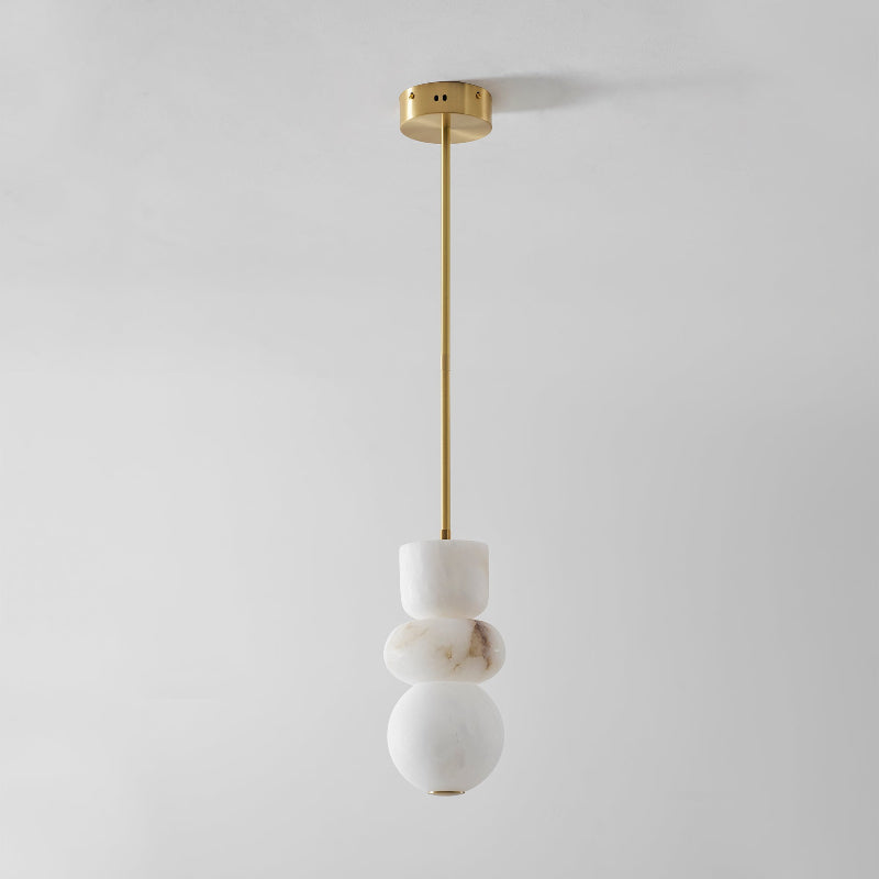 Alabaster Totem Pendant Light