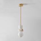 Alabaster Totem Pendant Light
