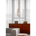 Alabaster Totem Pendant Light