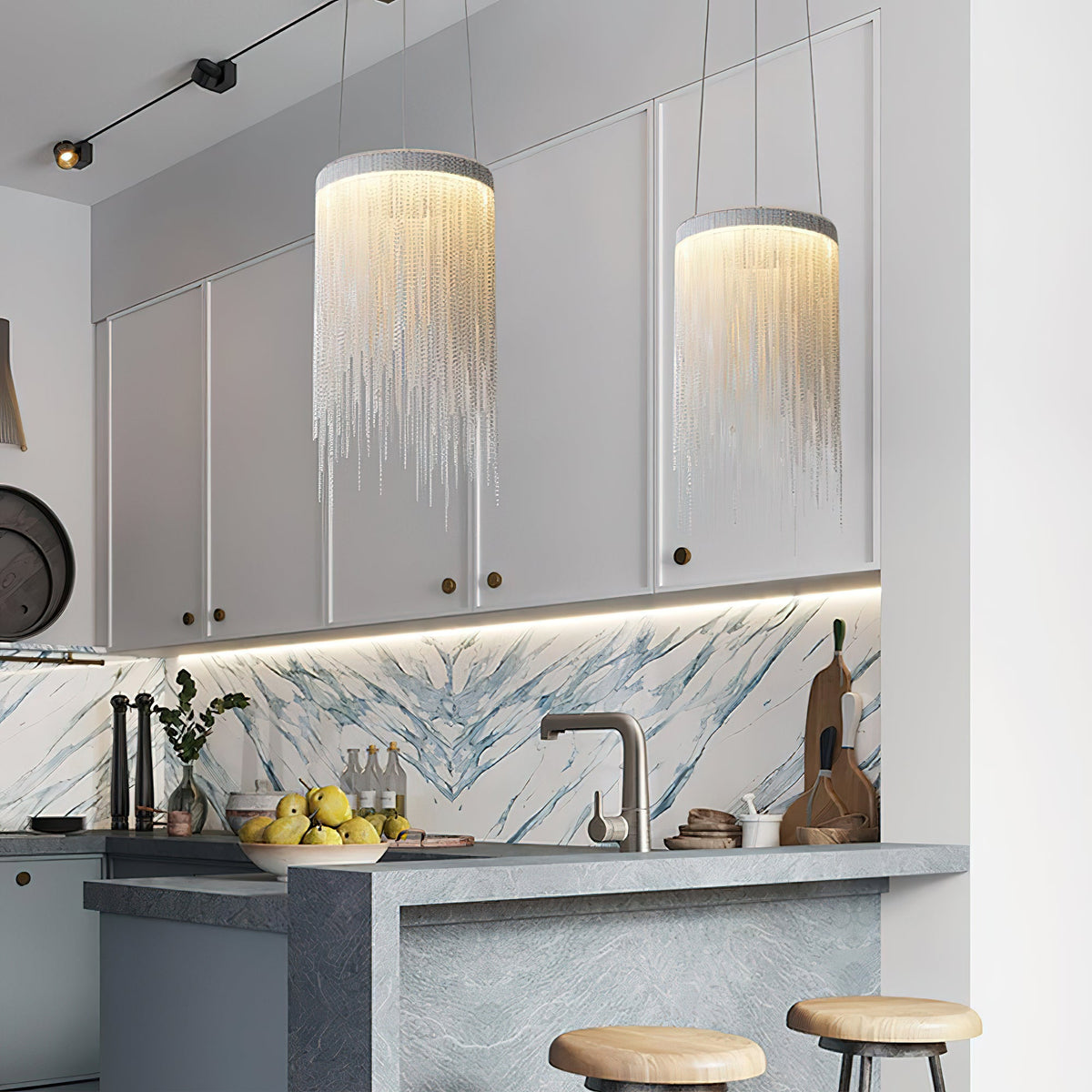 Chain Tassel Pendant Light
