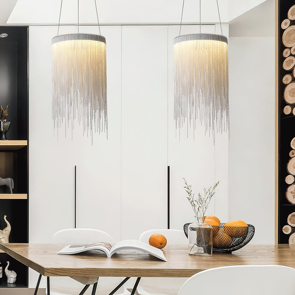 Chain Tassel Pendant Light