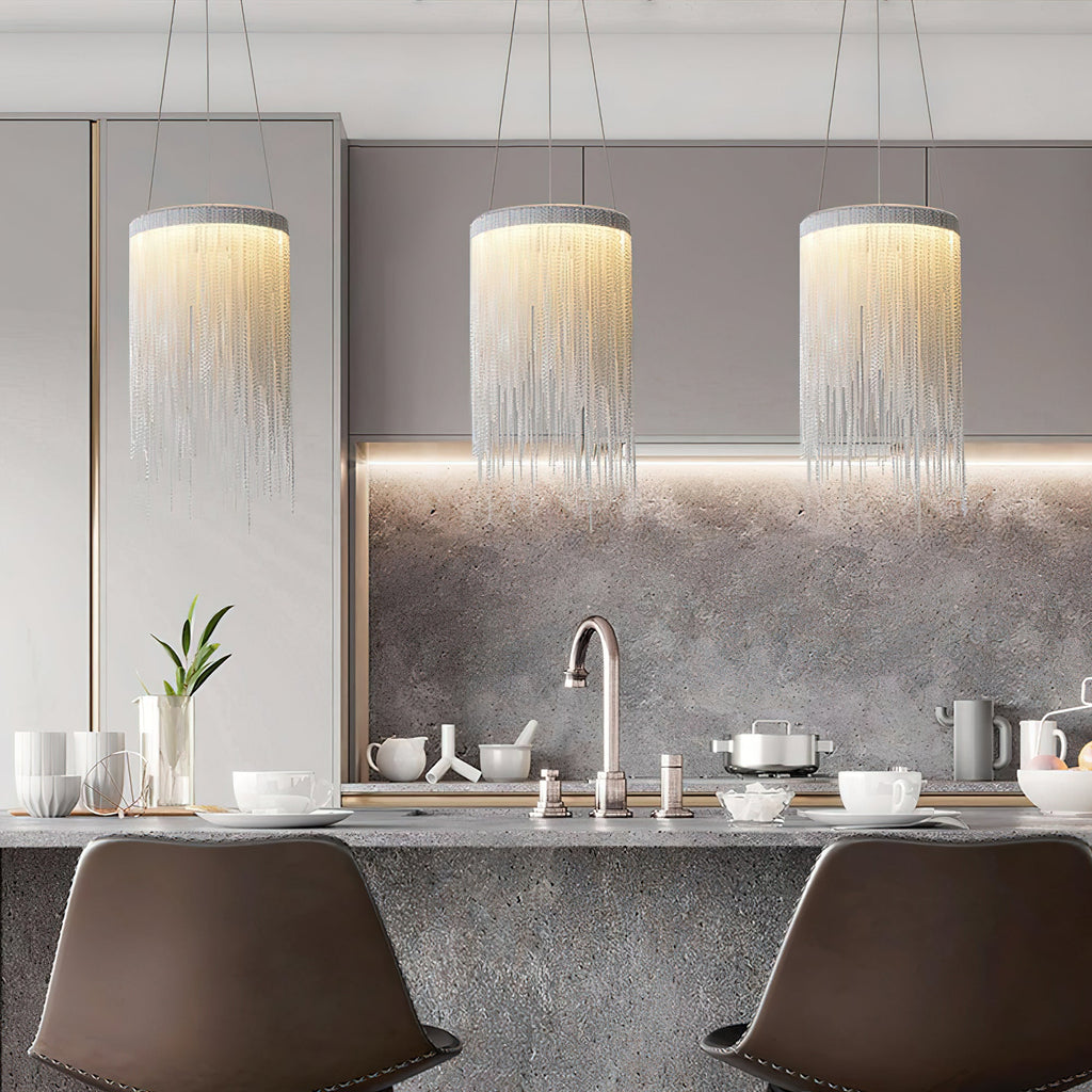 Chain Tassel Pendant Light