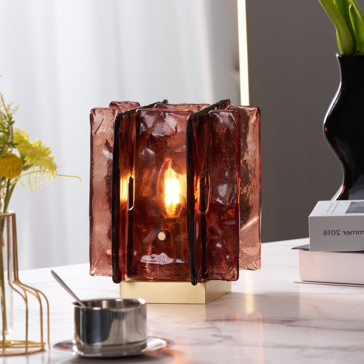 Building Block Glass Table Lamp
