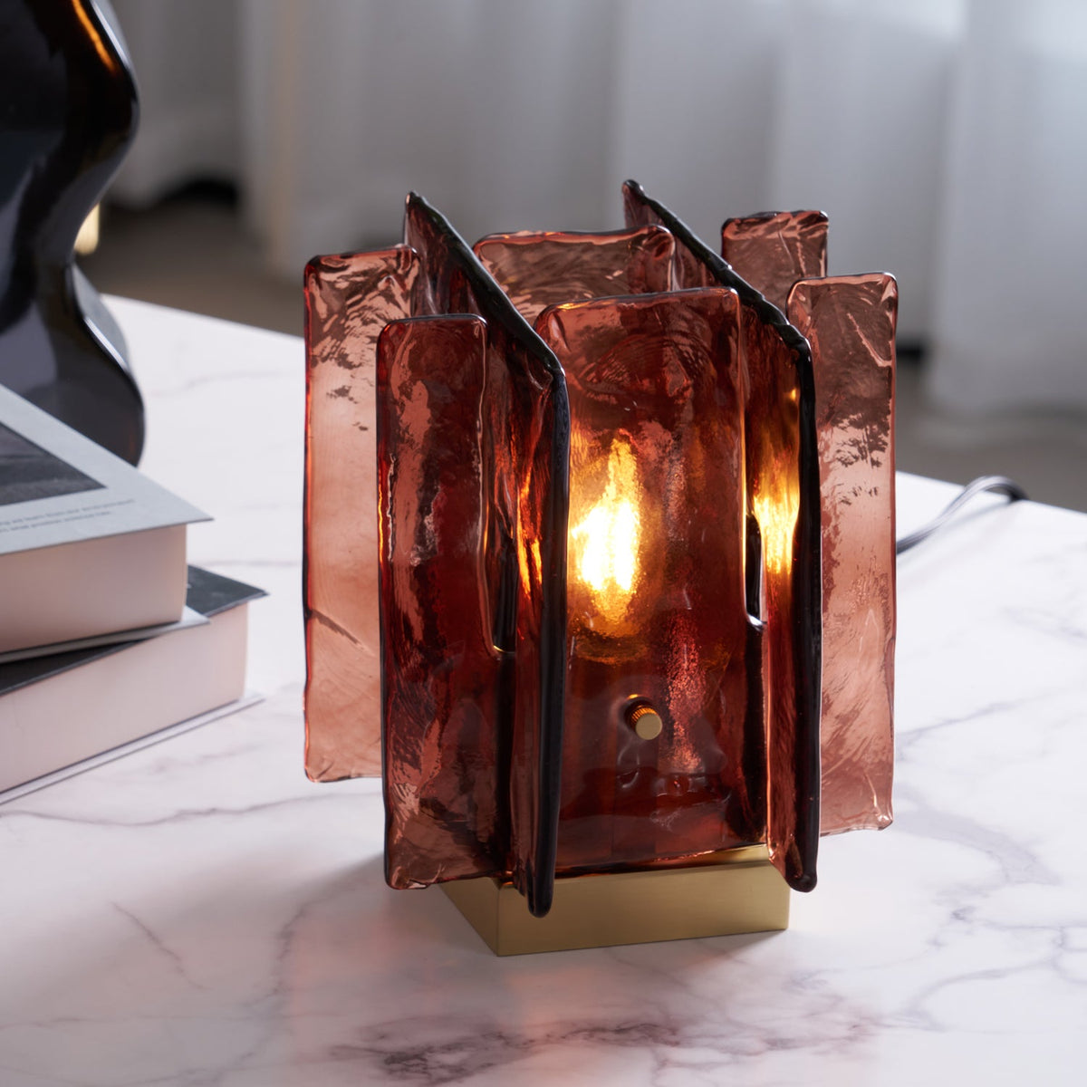 Building Block Glass Table Lamp