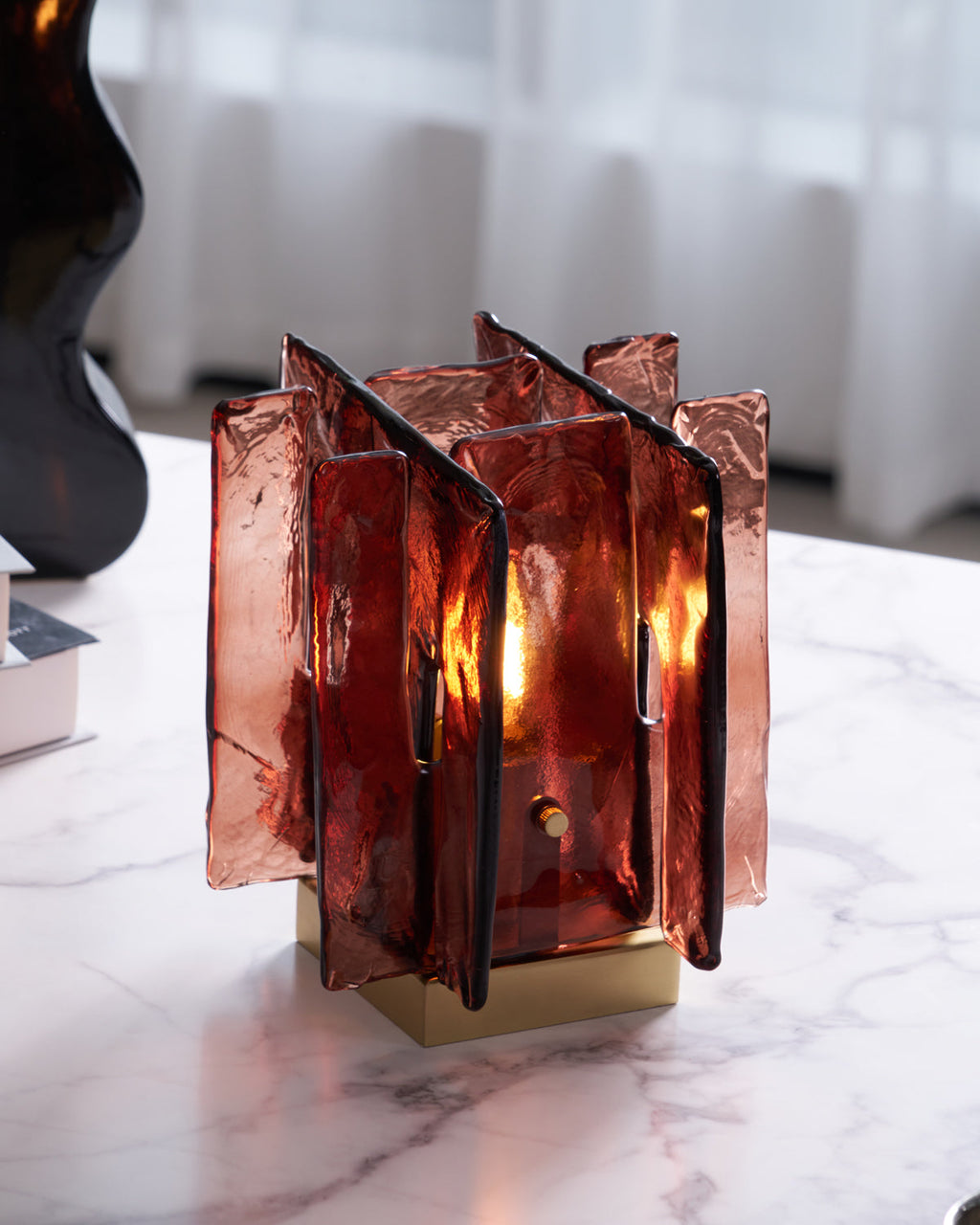 Building Block Glass Table Lamp