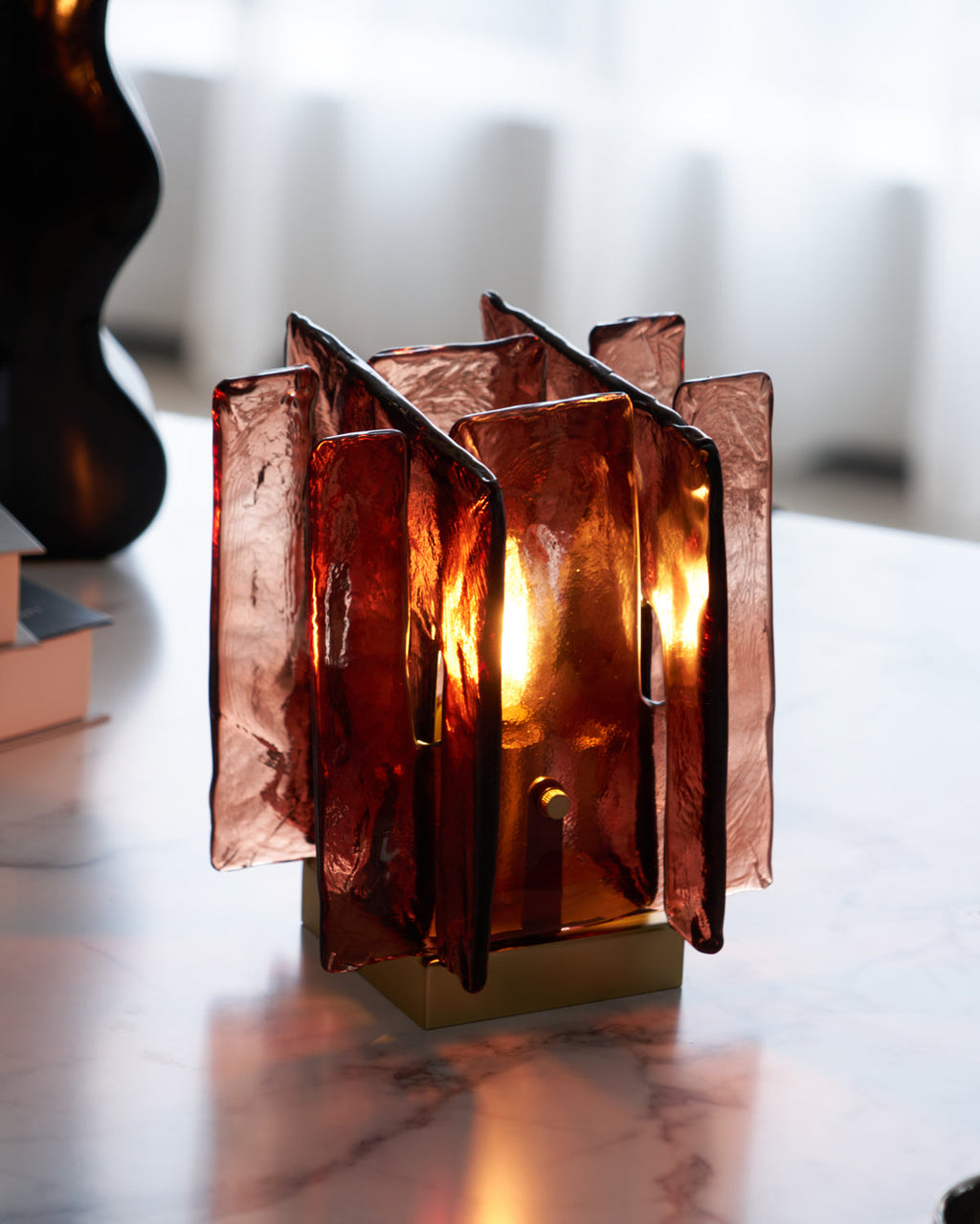 Building Block Glass Table Lamp