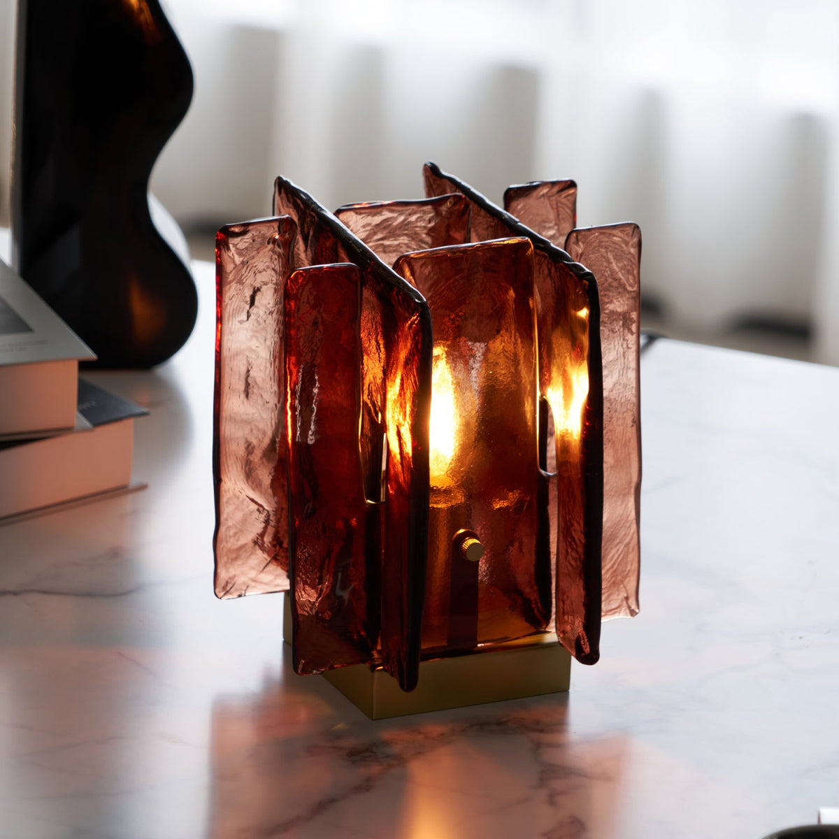 Building Block Glass Table Lamp