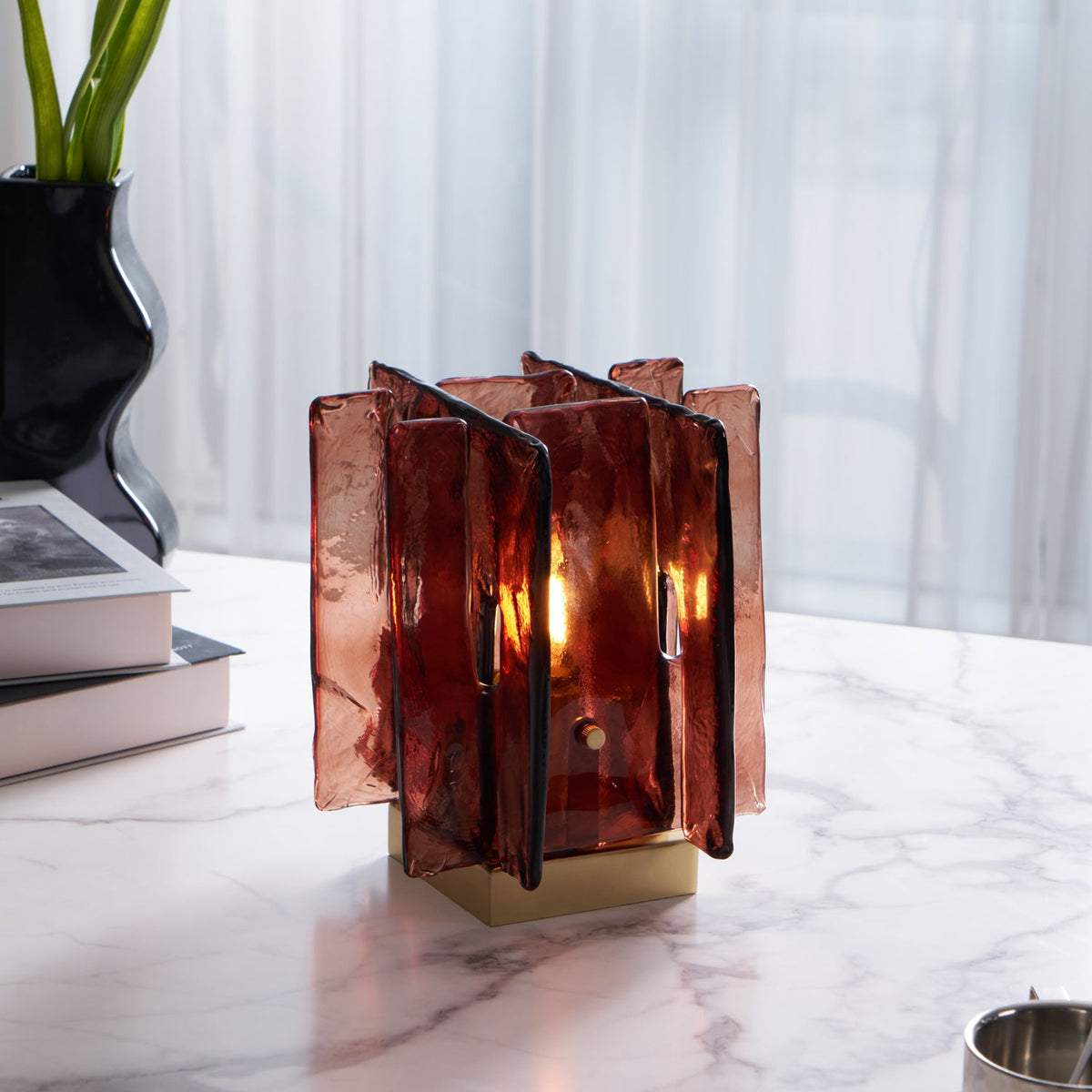 Building Block Glass Table Lamp