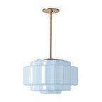 Tiered Opal Glass Pendant Light